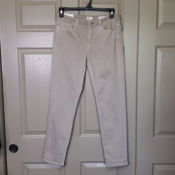 NWT J.Jill Straight leg light porchini color boyfriend  jeans size 8 regular - Picture 1 of 10